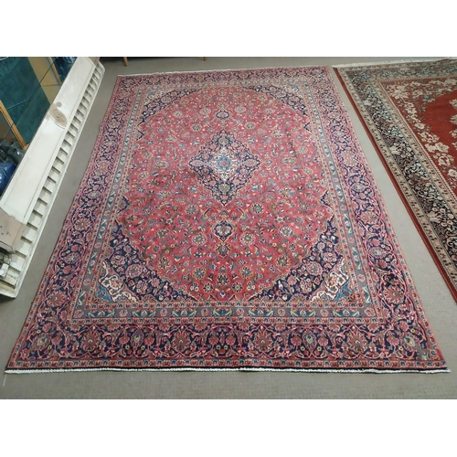Persian Keshan carpet square. {366 cm H x 250 cm W}.