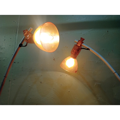 16 - Pair of Italian Eurostile vintage desk lamps. {H 44cm x W 16cm x D 26cm } NOT AVAILABLE TO VIEW IN P... 