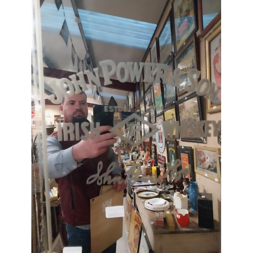 5 - John Powers and Sons Ltd Whiskey mirror and Baileys Irish Cream advertising mirrors. {134 cm H x 41 ... 