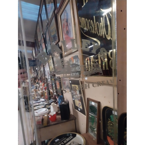 5 - John Powers and Sons Ltd Whiskey mirror and Baileys Irish Cream advertising mirrors. {134 cm H x 41 ... 