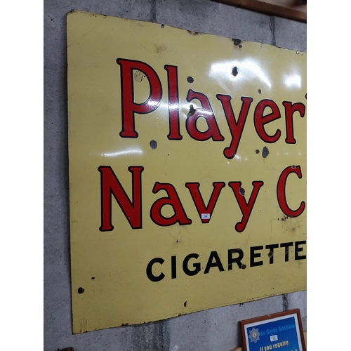 10A - Original Player's Please enamel advertising sign. {117 cm H x 144 cm W}.