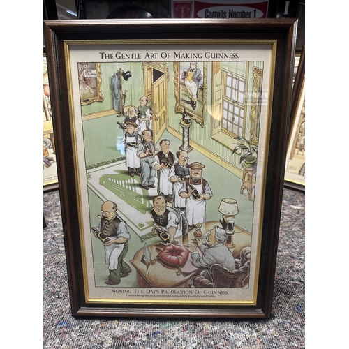 8 - Set of twelve the Gentle art of Making Guinness framed prints (50cm H x 37cm W}