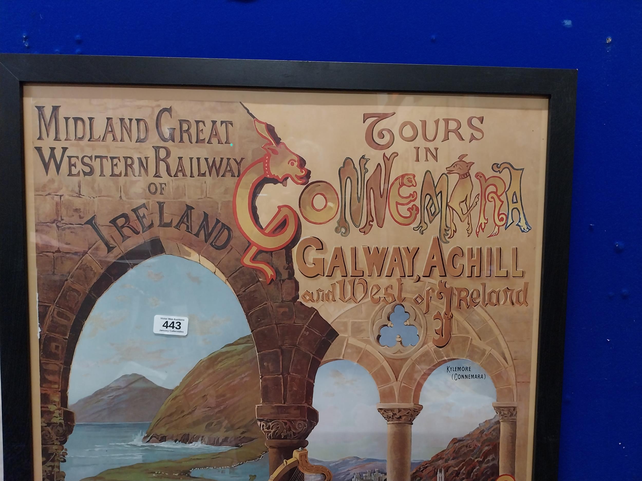 Midland Great Western Railway Tours of Connemara framed advertising ...