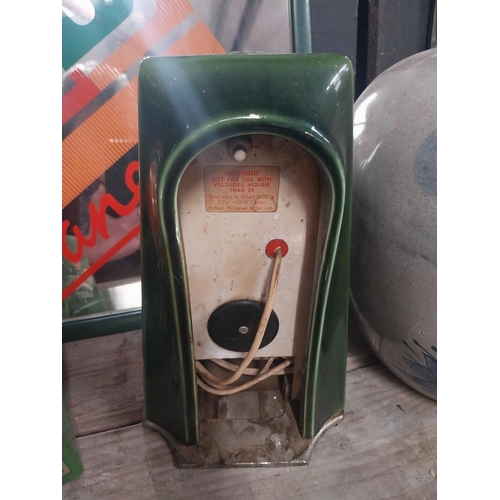 49 - Smithwick's Ale ceramic counter font. {26 cm H x 15 cm W x 13 cm D}.