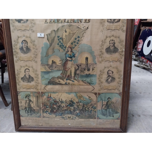 5 - Sunburst of Ireland original framed print. {90 cm H x 78 cm W}.