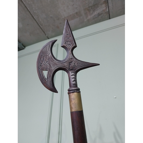 41 - Unusual hat and coat stand in the form of Medieval Weapons. {228 cm H x 60 cm W x 60 cm D}.