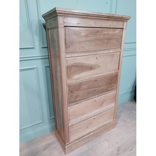 82 - French walnut tallboy chest of drawers. {165 cm H x 96 cm W x 40 cm D}.