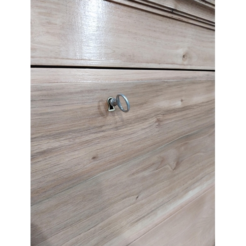 82 - French walnut tallboy chest of drawers. {165 cm H x 96 cm W x 40 cm D}.