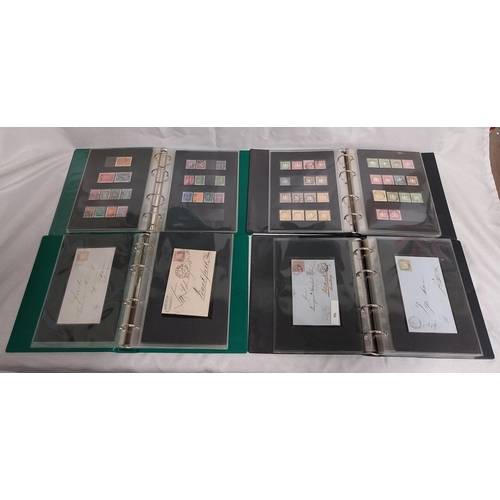 564 - Four albums of German stamps.  Two albums 1872- 1919 & 1920- 1923 & album of 1st Day Covers Briefe W... 