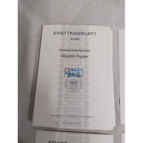 565 - Collection of one hundred and seventeen Ersttagsblatt 1st  Day Stamp cards. 1979  - 17, 1980 - 26, 1... 