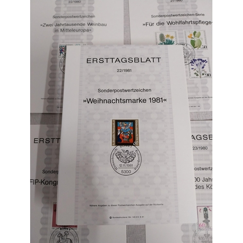 565 - Collection of one hundred and seventeen Ersttagsblatt 1st  Day Stamp cards. 1979  - 17, 1980 - 26, 1... 