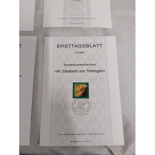 565 - Collection of one hundred and seventeen Ersttagsblatt 1st  Day Stamp cards. 1979  - 17, 1980 - 26, 1... 
