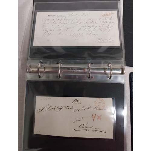 568 - Three albums of German stamps & documents  Album of Alte Briefe German documents 1870 onwards ,  alb... 