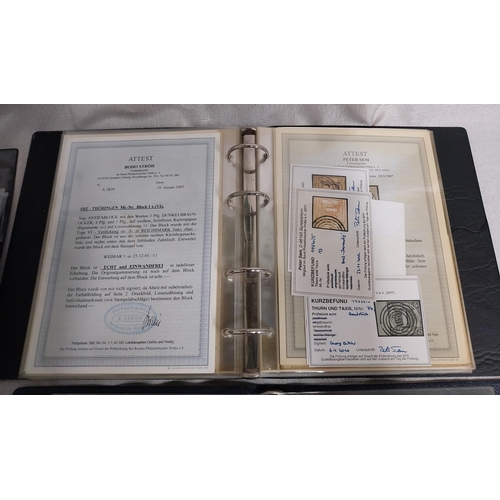 568 - Three albums of German stamps & documents  Album of Alte Briefe German documents 1870 onwards ,  alb... 