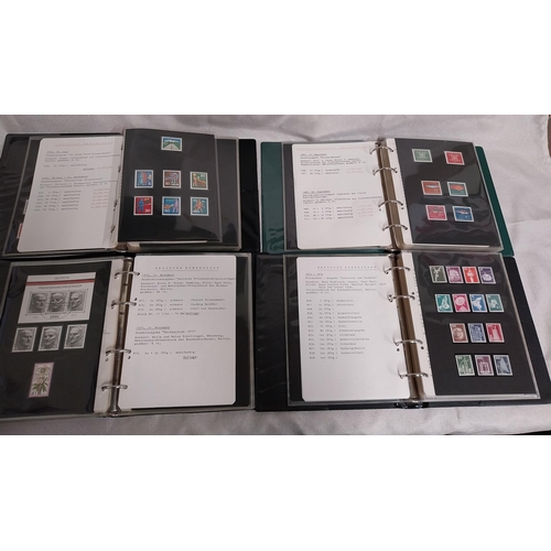 571 - Four albums of German stamps. 1963  -1969, 1970 - 1972, 1975 - 1977 & 1975 -1978.