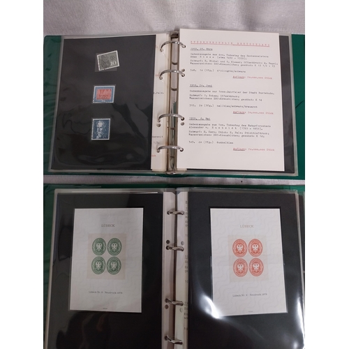 582 - Four albums of German Bundespost stamps: 1957  - 1962, 1970 - 1974, 1978 - 1980 & 1981 - 1987.