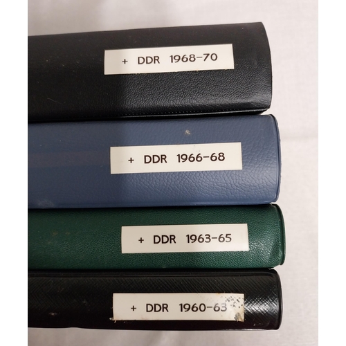 583 - Four albums of East German stamps. 1960 - 63, 1963 - 1965, 1966 - 1968 & 1968 - 1970.