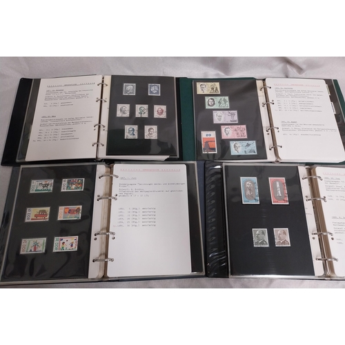 583 - Four albums of East German stamps. 1960 - 63, 1963 - 1965, 1966 - 1968 & 1968 - 1970.
