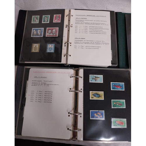 583 - Four albums of East German stamps. 1960 - 63, 1963 - 1965, 1966 - 1968 & 1968 - 1970.