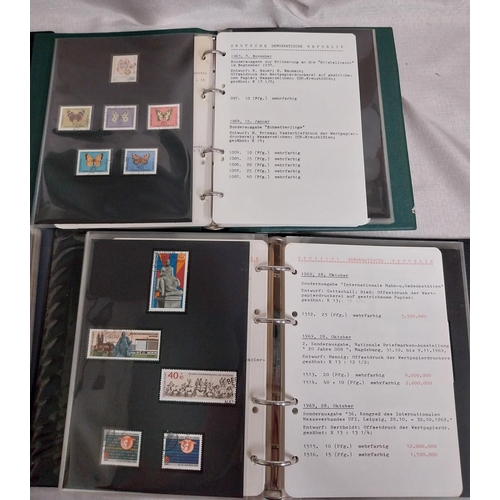 583 - Four albums of East German stamps. 1960 - 63, 1963 - 1965, 1966 - 1968 & 1968 - 1970.