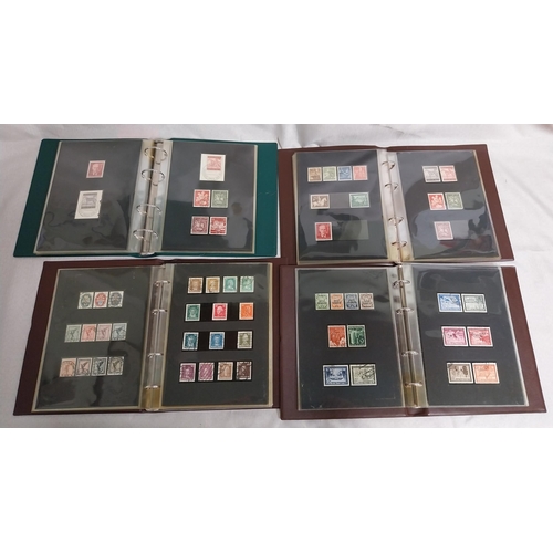 584 - Four albums of German pre WWII & WWII stamps. Deutsches Reich 1923 - 1936, 1937 - 1940, 1941 - 1944 ... 