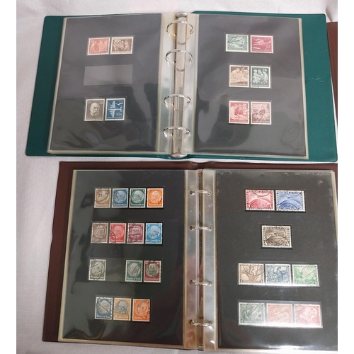 584 - Four albums of German pre WWII & WWII stamps. Deutsches Reich 1923 - 1936, 1937 - 1940, 1941 - 1944 ... 
