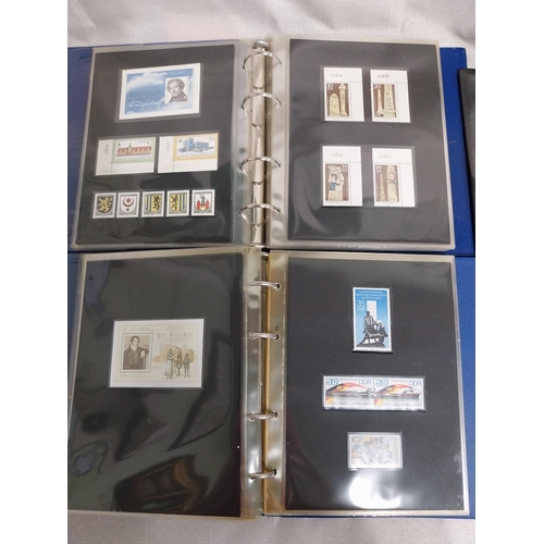 585 - Four albums of East German stamps. Franked  - 1978 - 1980, Unfranked  - 1980 - 1983, 1983 - 1985 & 1... 