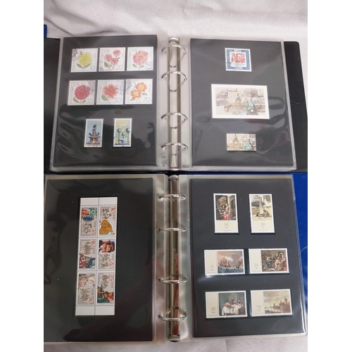585 - Four albums of East German stamps. Franked  - 1978 - 1980, Unfranked  - 1980 - 1983, 1983 - 1985 & 1... 