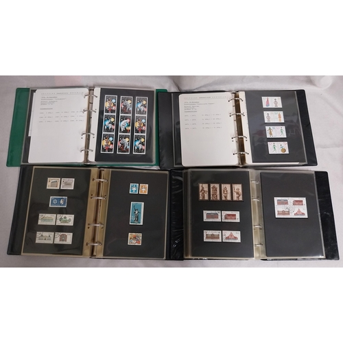 586 - Four albums of East German stamps. Franked  - 1981 - 1984 & 1985 - 1987, Unfranked  - 1978 - 1979, &... 