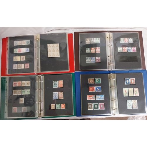 595 - Three albums of Deutsches Reich stamps 1872 - 1923, 1923 - 1932 & 1933 - 1936 & album of East German... 
