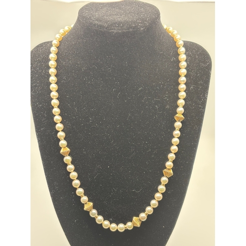 533 - Authentic Pearl String necklace with 14ct gold clasp.


Available to view on request