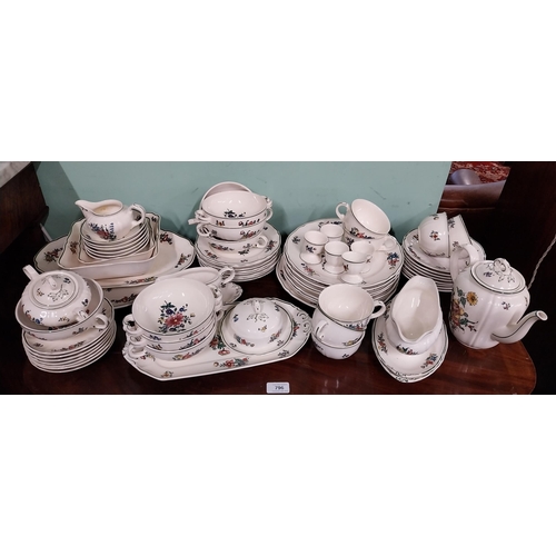 476 - Seventy piece Villeroy and Bosch floral ceramic dinner service.