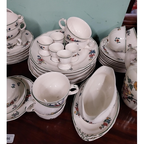 476 - Seventy piece Villeroy and Bosch floral ceramic dinner service.