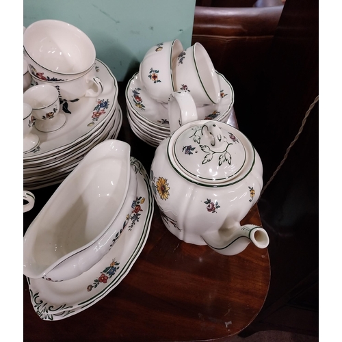 476 - Seventy piece Villeroy and Bosch floral ceramic dinner service.