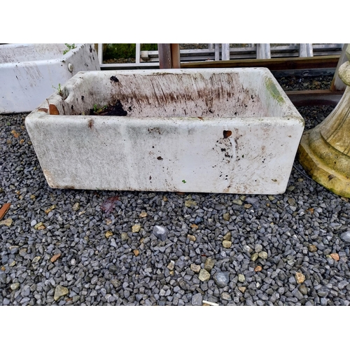 634 - Early 20th C. Belfast sink. {27 cm H x 77 cm W x 46 cm D}.