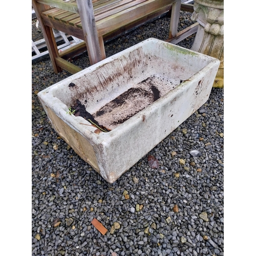 634 - Early 20th C. Belfast sink. {27 cm H x 77 cm W x 46 cm D}.