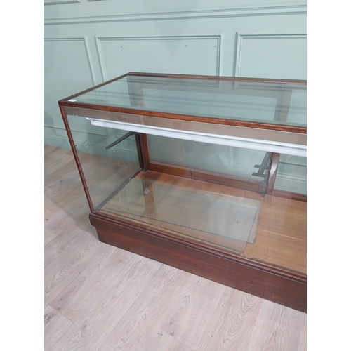 377 - Early 20th C. mahogany and glazed Haberdashery counter display cabinet originally from Duffy's Drape... 