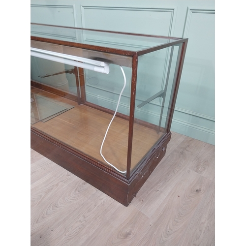 377 - Early 20th C. mahogany and glazed Haberdashery counter display cabinet originally from Duffy's Drape... 