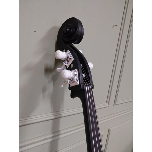 50A - Rare mid to late 19th C. Double Bass. {189 cm H x 60 cm W x 20 cm D}.