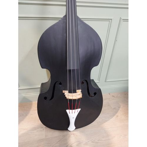 50A - Rare mid to late 19th C. Double Bass. {189 cm H x 60 cm W x 20 cm D}.