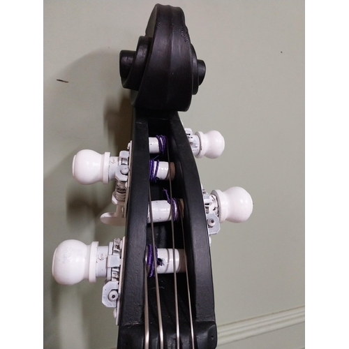 50A - Rare mid to late 19th C. Double Bass. {189 cm H x 60 cm W x 20 cm D}.