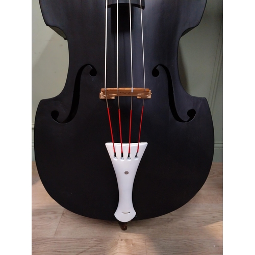 50A - Rare mid to late 19th C. Double Bass. {189 cm H x 60 cm W x 20 cm D}.