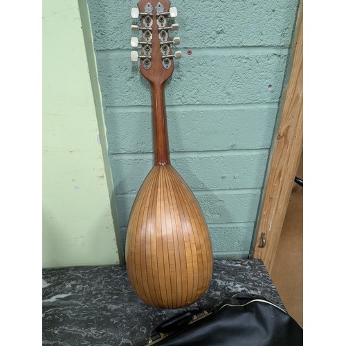 160A - Kiso Suzuki Bowl Back Mandolin - Label inside Model number N-1130 - Kiso Suzuki Violin Co. - circa 1... 