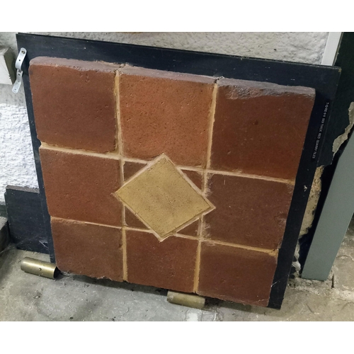 25A - Tiled Panel of Vintage Farm House Quarry Tiles, Ideal for a Kitchen Island, Food Prep Area or Outsid... 