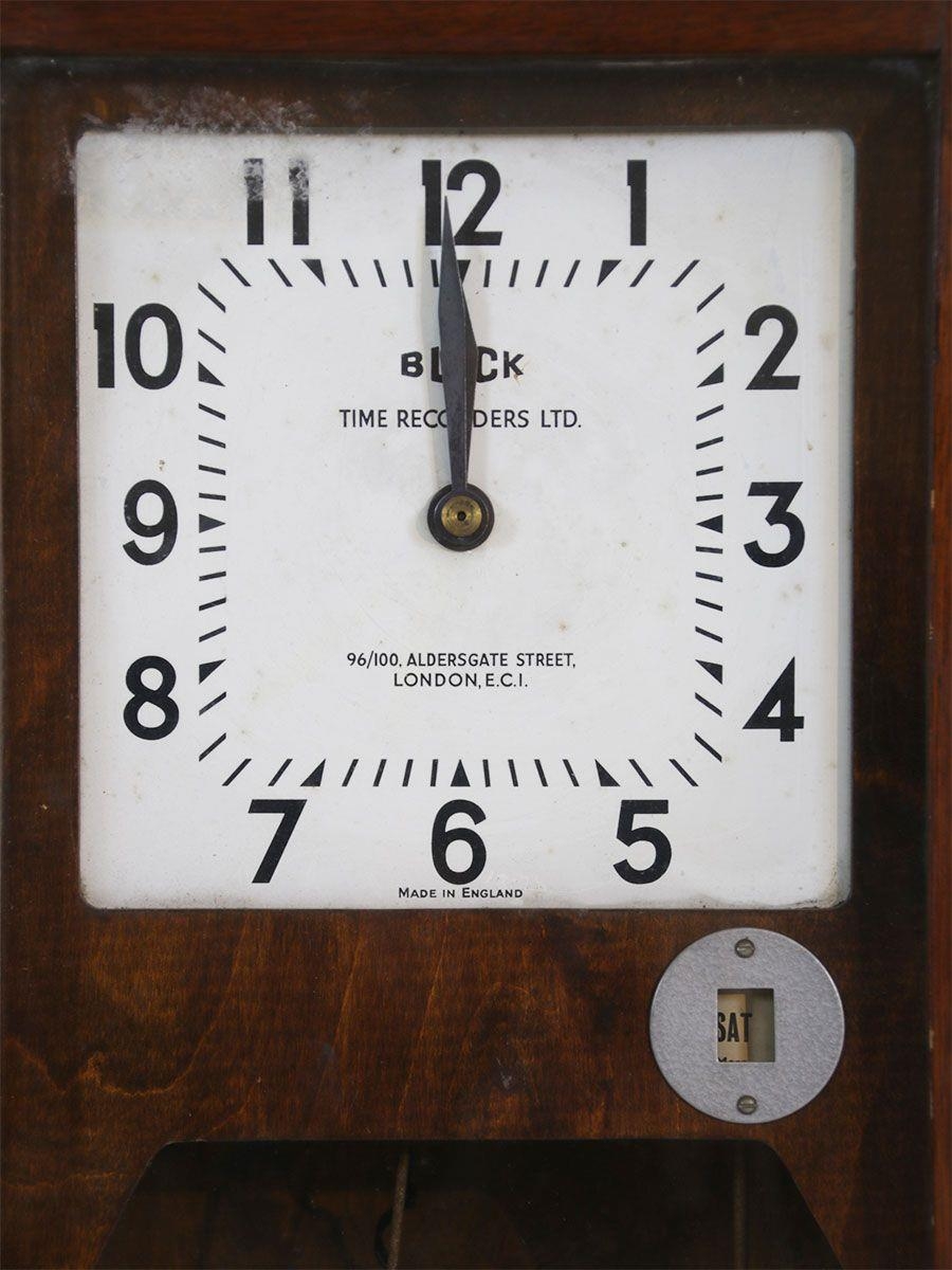 Original 1950's Mill workers clocking in clock with electrical ...
