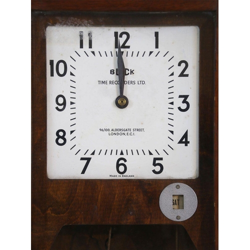Original 1950's Mill workers clocking in clock with electrical ...