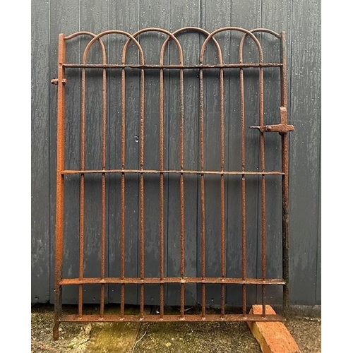 34 - 19th. C.  Blacksmith forged hairpin garden gate. {120 cm H x  95 cm W}.