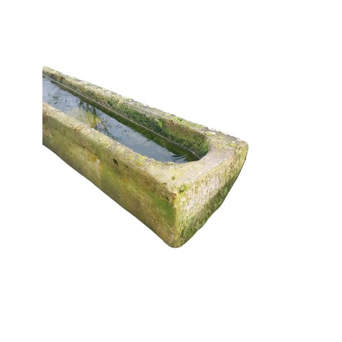 48 - 19th C. sandstone Horse trough. {30 cm H x 240 cm W x 48 cm D} NOT ON SITE FOR VIEWING