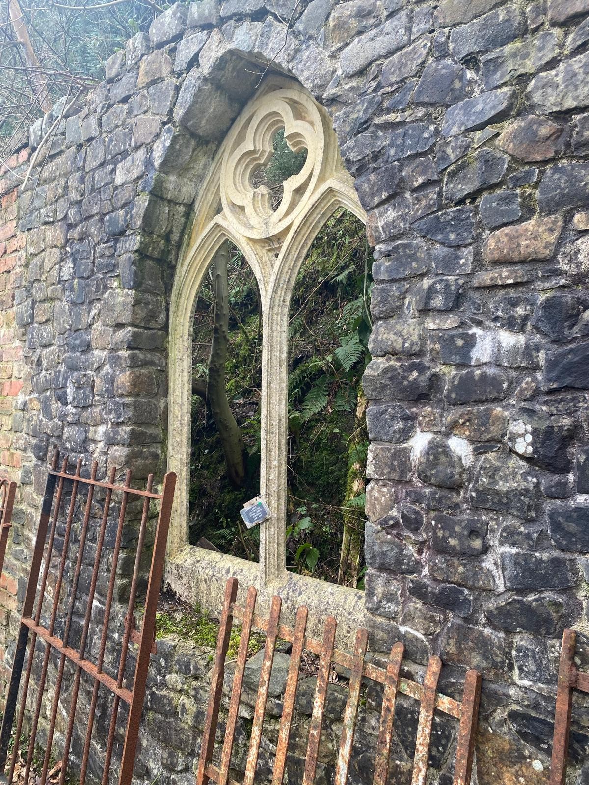 Beautiful Gothic window garden folly built with reclaimed barn stone ...