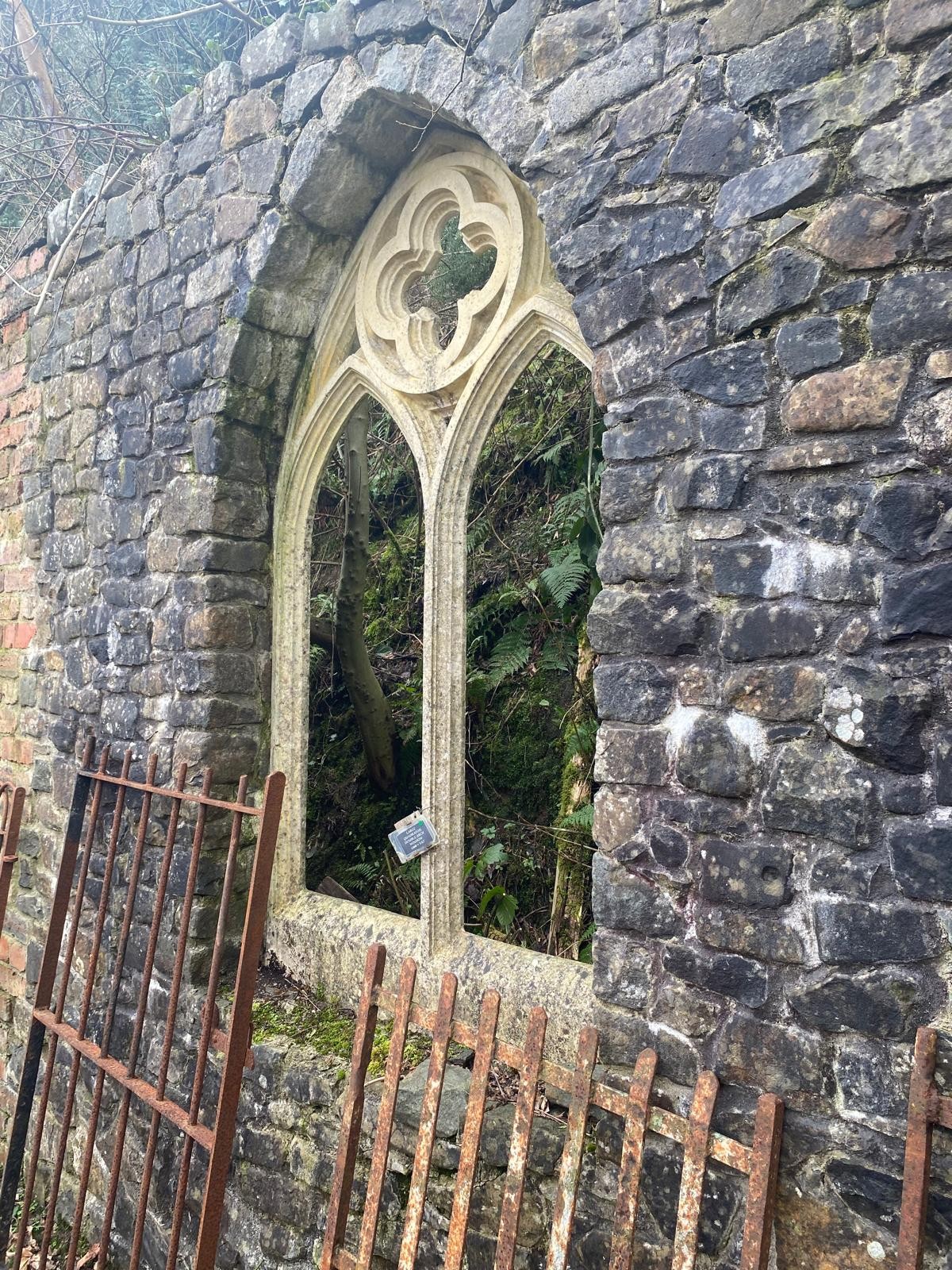 Beautiful Gothic window garden folly built with reclaimed barn stone ...